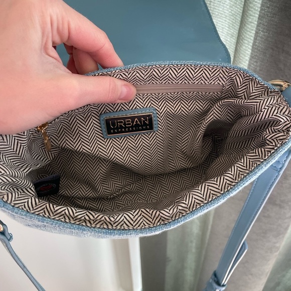 Urban Expressions Temperance - Linen Crossbody - Light Blue - Picture 4 of 12
